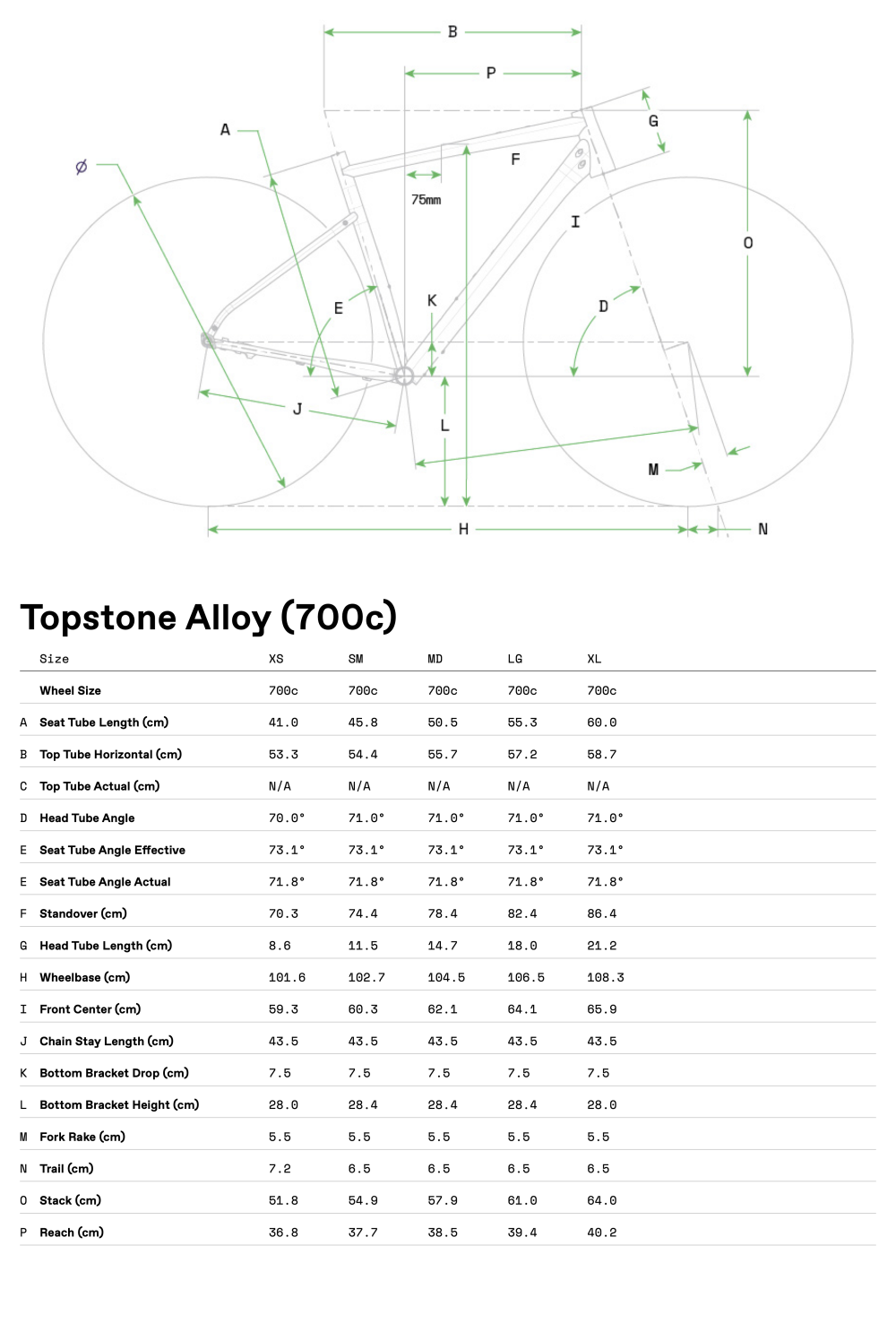 Topstone 1 - Geometria