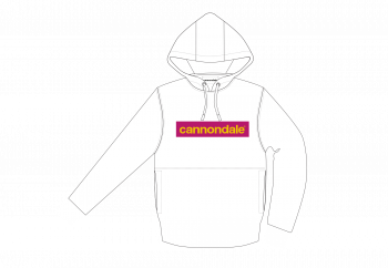Cannondale Hoodie Box Logo - White