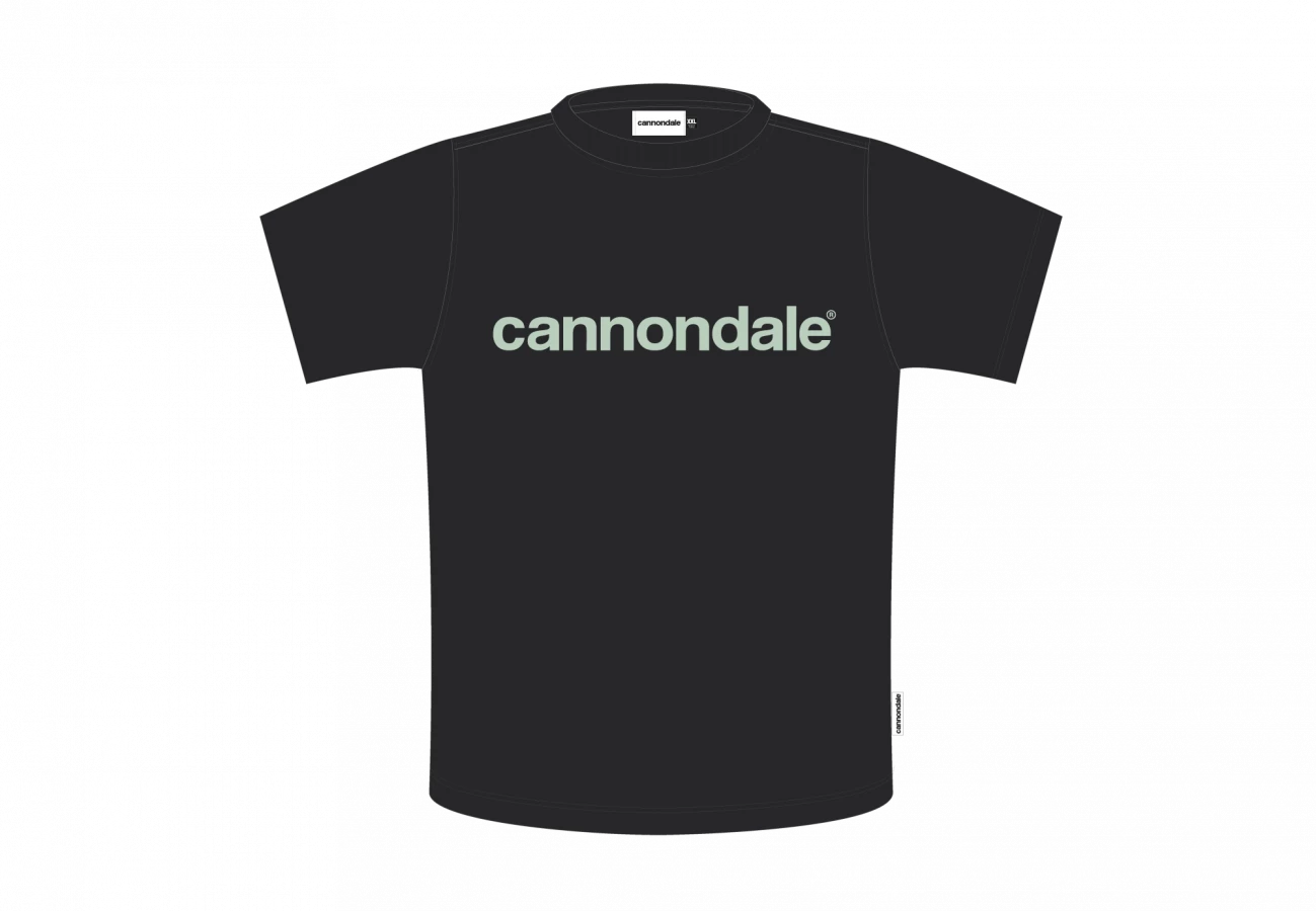 Cannondale T-Shirt Logo - Black w Cool Mint