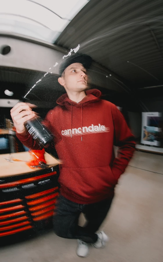 Cannondale Hoodie Logo - Burgundy