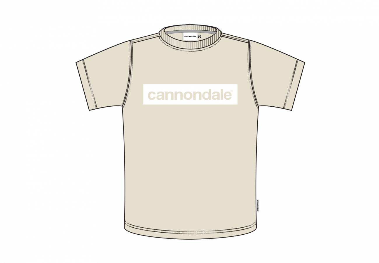 Cannondale T-Shirt Box Logo - Desert Dust