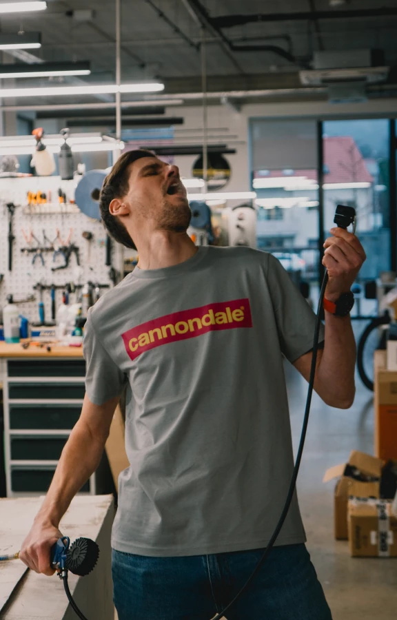 Cannondale T-Shirt Box Logo - Místy Grey